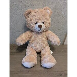Build-A-Bear Tan Teddy Bear Plush 17” Classic Brown Stuffed Animal | B.A.B Paw